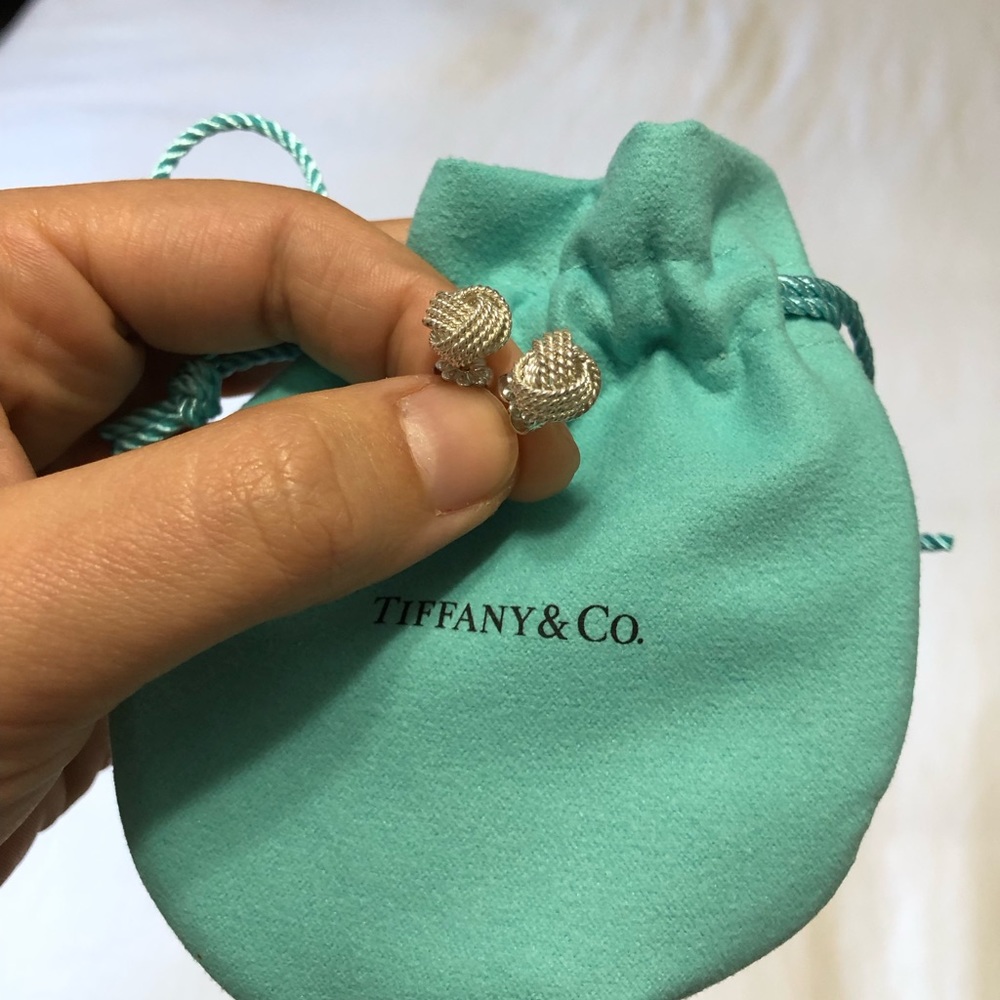 Tiffany twist Knot earrings